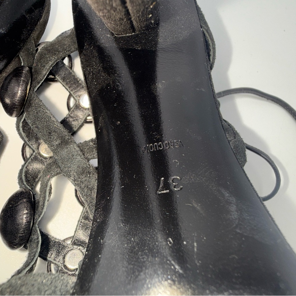 ALEXANDER WANG Rubie Suede Gladiator Sandals, US Size 37 - Picture 10 of 14